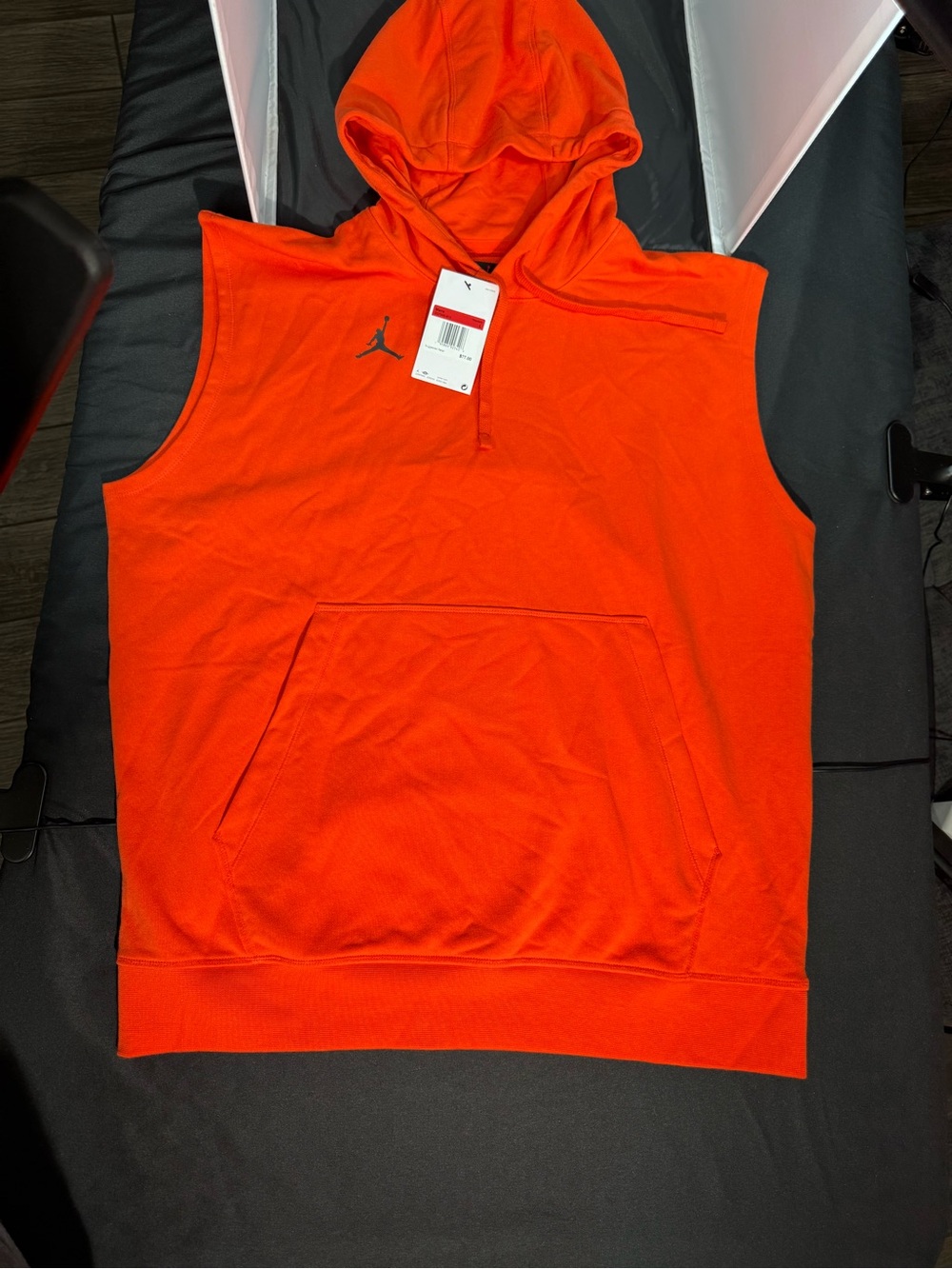 Jordan Men’s Sleeveless Crewneck Hoodie - Orange
